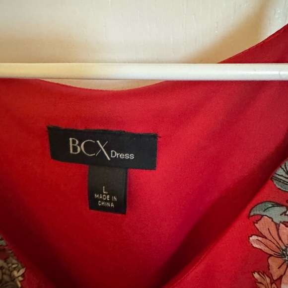 BCX Red Ruffled Wrap Sundress - Picture 3 of 3